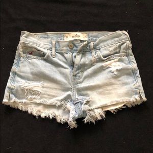 Hollister high-waisted jean shorts